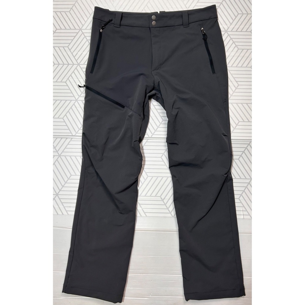 REI Co-op Activator Soft Shell Hiking Pant Mens 34x30 Gray Outdoor Trail b3
